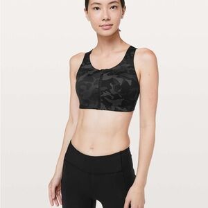 Lululemon Athletica Black Camo Sports Bra